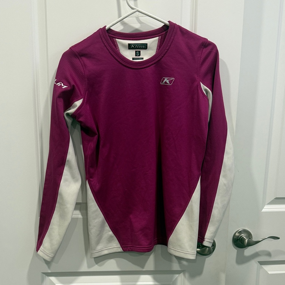 Klim Women's Purple and White Sweatshirt